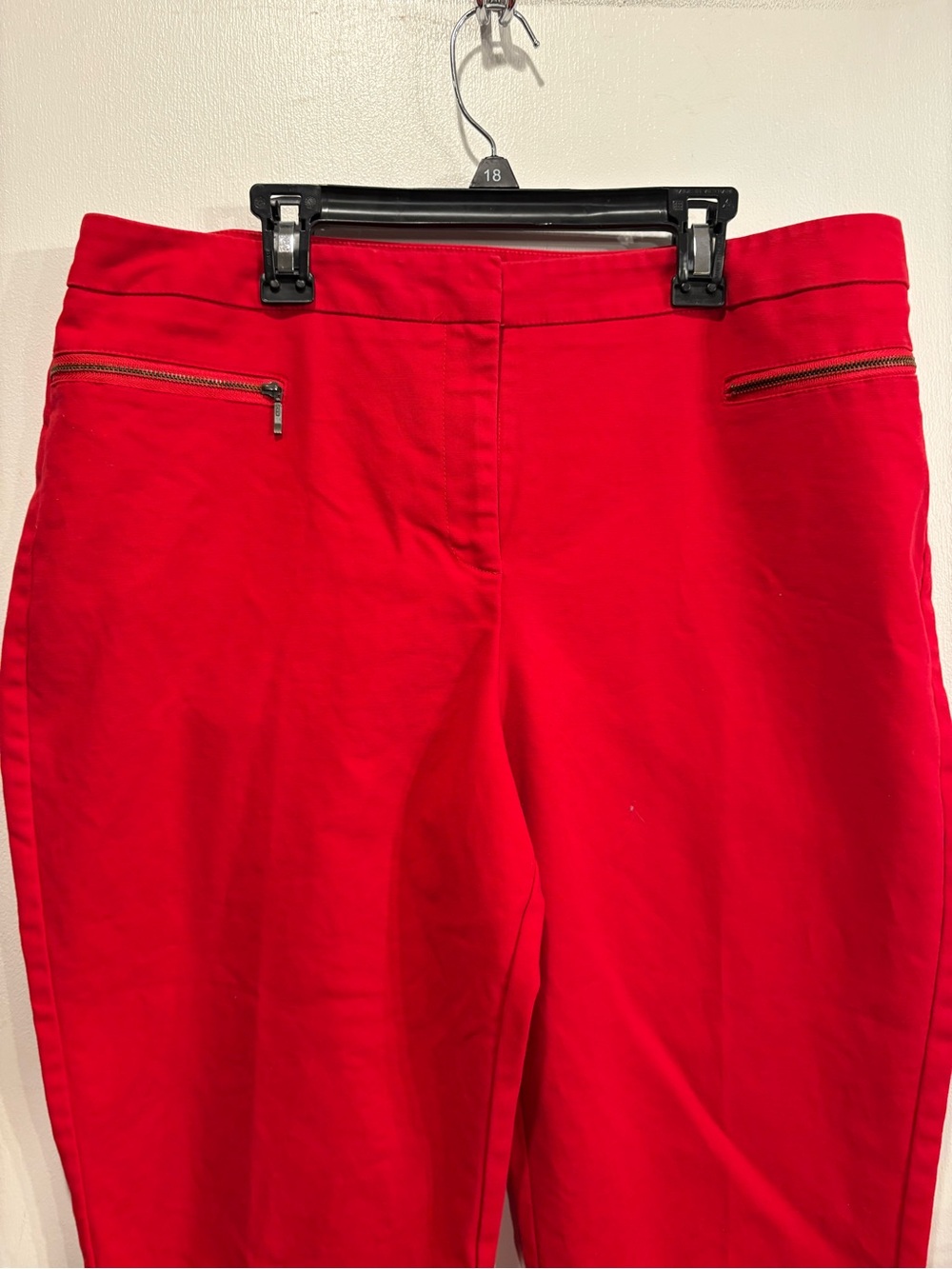 Chico's Vibrant Red Ankle-Length Pants. Size large or Chico’s size 2 - Picture 11 of 12